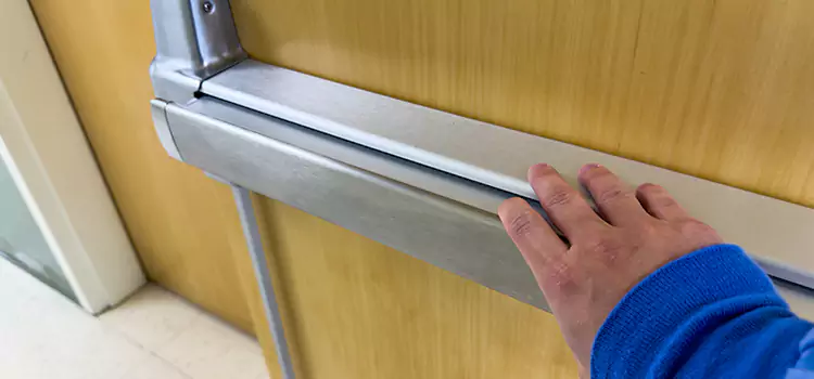 Installing a Push Bar on a Door Slidell